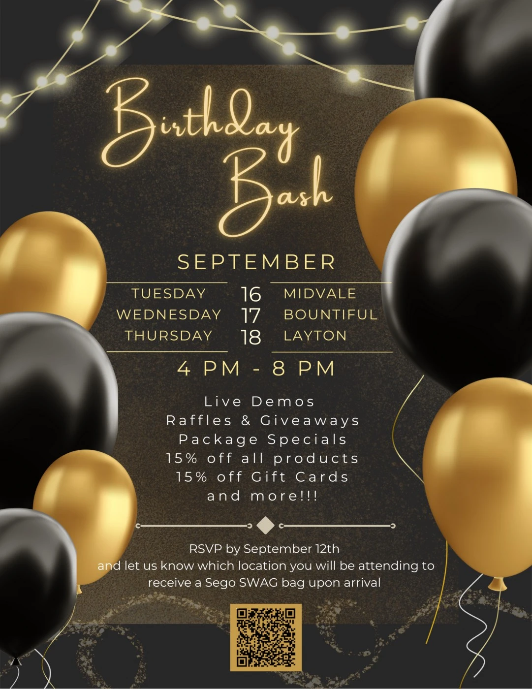 2025 Birthday Bash Flyer